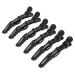 6 Non-Slip Black Crocodile Hair Clips - Perfect for Hairdressing Salons & Hairstyles | Unique Claw Sectioning Brooch - Buy Online on GoSupps.com