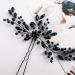 Aimimier Bridal Black Crystal Hair Pins - Wedding & Prom Hair Accessories for Women - Buy Online on GoSupps.com