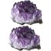 FOMIYES 6 Pcs Natural Crystal Cluster Crystal Stone Adorn Accessories Amethyst Cluster Natural Minerals - Buy Online on GoSupps.com