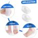 FOMIYES U-Shaped Heel Pads - 3 Pairs Heel Protectors for Height Boosting & Pain Relief - Gel Insoles for Men & Women - Buy Online on GoSupps.com