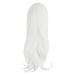 MapofBeauty 28 70cm Long Curly Hair Ends Costume Cosplay Wig - White - Buy Online on GoSupps.com