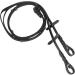 HORZE Slender Grippy Rubber-Intertwined Riding Web Reins | Black Horse | Hand Stops Included - Buy Online on GoSupps.com