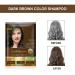 Herbishh Hair Color Shampoo for Gray Hair - Ammonia-Free Dye + Argan Mask - 10pack + 1pack - Travel Size - Long Lasting Dark Brown Color - Buy Online on GoSupps.com