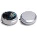 Round Tiger Print Pill Box - 3 Compartment Medicine Organizer - Portable Decorative Metal Pill Case - Style 4 - Buy Online on GoSupps.com