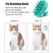 AneouLife Cat Grooming Brush with Soft Bristles - Shedding and Massage Brush for Cats & Dogs with Short, Medium, and Long Hair (Green) - Buy Online on GoSupps.com