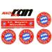 FC Bayern Munich Sticker | Premium Face Sticker | FCB Autocollant & Etiqueta Engomada - International Shipping - Buy Online on GoSupps.com
