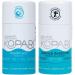 Kopari Aluminum Free Deodorant For Men and Women - Pack of 2 - Original and Charcoal - 2 Oz.