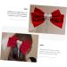 Angoily Tassel Hair Clip Girl Hair Accessories Velvet Hair Bow Girl Bows for Hair Clips for Women Hair Bow Clip Bowknot Barrette Silky Hair Clip Red Pearlescent Alloy Miss Set - Buy Online on GoSupps.com