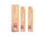 Small Toothpaste Tube Fruity Taste Dazzling White Toothpaste Fresh Breath Tooth Whitening Paste Stain Removal (Peach 2 pcs)