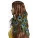 Repuhand Bohemian Peacock Feather Headdress | Women's Braid Hair Band | Unique Accessory for a Chic Look - Buy Online on GoSupps.com