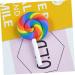 FOYTOKI 12 Pieces Pacifier Charms Rainbow Caramel Candy Lollipop DIY Lollipop Candy Lollipop Candy Jelly Candy Clay Pendant Lollipop - Buy Online on GoSupps.com