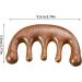 Wooden Scalp Massage Comb & Meridian Brush - Natural Hair Massager for Fascia & Acupoint Relief - Buy Online on GoSupps.com