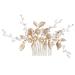 minkissy Comb Wedding Headpiece for Bride Headband Bridal Headband Bridal Headpieces for Wedding Silver Headpiece Crystal Headpiece European and American Bridesmaid Accessories Zinc Alloy