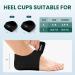 Buy Gel Heel Protectors - Premium Breathable Heel Cups for Women | Achilles Tendonitis & Cracked Heels Relief (2 Pairs - Buy Online on GoSupps.com