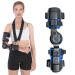 Hinged Elbow Brace ROM Adjustable Splint Stabilizer Arm Splint Supporting Elbow Extension Guard Shoulder Strap Recovery After Surgery Arm Injury (Left)