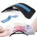 Back extensor back massager back rescuer backhore for lower and above lumbar spine multi-stage lumbar support with massage points for office chairs black