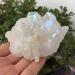 200-300g Natural White Angel Aura Crystal Cluster Electroplating Titanium Coating Quartz Cluster Stone Suitable for Home Raw Stones and Minerals Home Goods - Buy Online on GoSupps.com