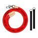 Inertia Wave Solo - Single-Person HIIT Training Resistance Band Battle Rope (Fluorescent Red)