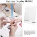 Nail Display Board Nail Showing Board Manicure Display Salon Nail Color Board Nail Polish Accessories Nails Tools Nail Color Card Display Board Acrylic Magnetic Exercise Board Work 20x16cm transparent - Buy Online on GoSupps.com