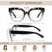 Trendy Blue Light Blocking Reading Glasses - Impact Resistant TR90 Frame Oversized Grey Tortoise 3.0x Magnification - International Shipping Available - Buy Online on GoSupps.com