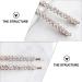 FRCOLOR 2 Pairs Rhinestone Bobby Pin Bling Crystal Metal Hair Clips Sparkly Hairpins Hair Accessories for Lady Women Girls Rose Gold - Buy Online on GoSupps.com