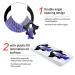 100pcs Extra Long Blue Purple Fish Pattern Adhesive Stiletto Nail Forms for UV Gel and Acrylic Extension - HJ-NTF049 - Buy Online on GoSupps.com