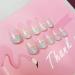 Shop Hujl 24PCS Short French Artificial Nails - Elegant Nail Manicure for Women | Daily Nail Decoration - Buy Online on GoSupps.com