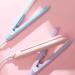2-in-1 Mini Hair Straightener & Curling Iron - Portable Ceramic Travel Hair Tools for Women - Short Hair & Curls - White-Pink - Buy Online on GoSupps.com
