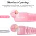 AUVON Weekly Pill Organizer - Arthritis Friendly BPA-Free Portable & Cute Pill Case for Vitamins Supplements & Medications - Effortless Opening Design 7 Day (Pink - Holds 6 Fish Oils - Buy Online on GoSupps.com