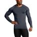 ATHLIO Men's Thermal Compression Long Sleeve Shirt - 3 Pack (Black/Charcoal/White, Medium) - Buy Online on GoSupps.com