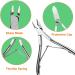 Cuticle Nipper Cuticle Cutter Clipper Cuticle Trimmer with Pusher Cuticle Remover Kit Stainless Steel Nail Care Tools for Mani-Pedi - Buy Online on GoSupps.com