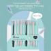 Macaron Toothbrushes for Adults & Kids - Soft Bristles Family Set Travel-Friendly 10 Pieces with Protective Cover - Buy Online on GoSupps.com