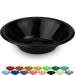 DecorRack 24 Small Plastic Bowls 7 inch Disposable Popcorn Soup and Salad Bowls Kids Birthday and Holiday Party Supplies Fruit Snack Serving Bowl 12 oz Black (Pack of 24)