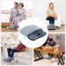 Electrically Heated Foot Warmer with Massage - Flannel Fleece Large Anti-Slip Sole Pain Relief for Men & Women - Buy Online on GoSupps.com