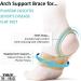 Tuli's X Brace Arch Support & Compression for Sever's Disease, Plantar Fasciitis, Flat Feet - 2 Pairs Medium - Buy Online on GoSupps.com