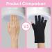 Anti UV Gel Manicure Gloves for Nail Art, Skin Care & Outdoor Protection - Black - Buy Online on GoSupps.com