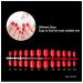 120 Pcs Short Stiletto Red False Nail Tips | Full Cover Acrylic Gel Press on Nails - Buy Online on GoSupps.com