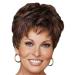 Jier short wigs for women brown wigs women short curly hair hairstyle real hair wigs for beautiful and generous wig wigs (brown one size)