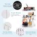 360-Degree Rotating Makeup Organizer | 7-Layer Adjustable Cosmetic Storage Unit | Large Capacity Clear Acrylic | Ideal for Various Cosmetics and Accessories - Buy Online on GoSupps.com