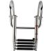 YaeMarine Stainless Steel 4-Step Telescoping Folding Dock Ladder for Boat, Yacht, Swimming Pool - Durable and Convenient - Buy Online on GoSupps.com