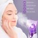 Nano Facial Steamer Set for Deep Cleaning and Pore Purifying - Includes Blackhead Remover Kit - Portable and Mini - 7 Piece Set in Purple & Pink - Buy Online on GoSupps.com