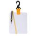 Keenso Dive Writing Slate, Plastic Waterproof Underwater Writing Tablet Dive Writing Slate Board with Swivel Clip and Pencil for Water Sports Diving