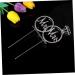 Warmhm 3pcs Cupcake Topper Cake Pick Wedding Cake Toppers Mr Mrs Shape Deisgn Picks Cupcakes Food Decoration Supplies Hair Accessories Bride Gorgeous Silverx3pcs mediumx3pcs - Buy Online on GoSupps.com