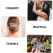 ifundom crystal inlaid hair comb rhinestone flower combs hair combs hair accessories for women wedding pearl hair clips Bridal Crystal Hair Comb bride Wedding dress wedding flowers Alloy - Buy Online on GoSupps.com