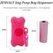 ZENVALY Dog Poop Bag Dispenser Dog Waste Bag Dispenser with Clip Lead 1 Roll of Poop Bags Black - Buy Online on GoSupps.com