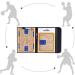 TXENCEX Basketball Coaching Board - Portable Tactical Magnetic Clipboard Kit with Marker Pen and Zipper Bag - Buy Online on GoSupps.com