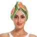 Slices and Whole Citrus Hair Towel 2 Pack Super Absorbent Hair Drying Towel Quick Dry Hair Turbans Head Towel with Button Twisty Wrap for Women Girls