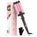 Wave iron for hair 3 barrels of wave iron- Bestope Mix well iron 22mm curling iron wave iron 150 C/210 C Mermaid Hair Waver quickly heat up for long short hair barbie powder