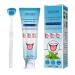 Tongue cleaning gel with silicone tongue scraper tongue cleaning brush tongue coating cleaning gel set mint fresh tongue cleaning gel with cleaning brush for adults scraper 50 g box