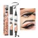 2-in-1 Eyeliner Stamp Liquid Eyeliner with stamp Winged Eyeliner Stamp Eyeliner Waterproof Black Eyeliner Stamp Eyeliner Black Durable Wipper Eyeliner Waterproof Gift for Women